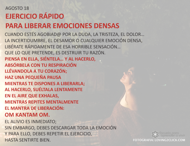 Ejercicio rápido para liberar emociones densas